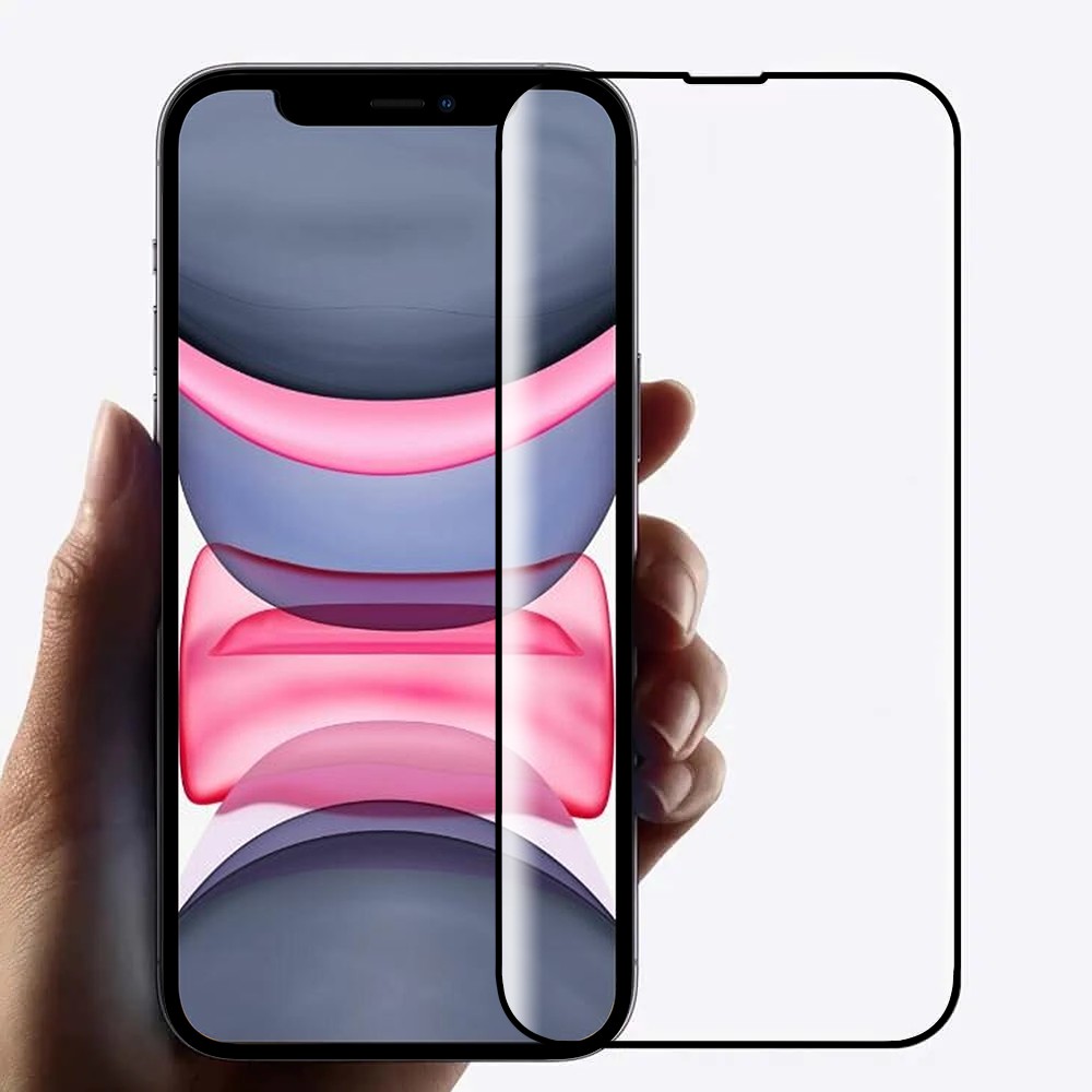 Szkło najtrwalsze kompozytowe z powłoką ceramiczną na cały ekran 5D z ramką do iPhone 11