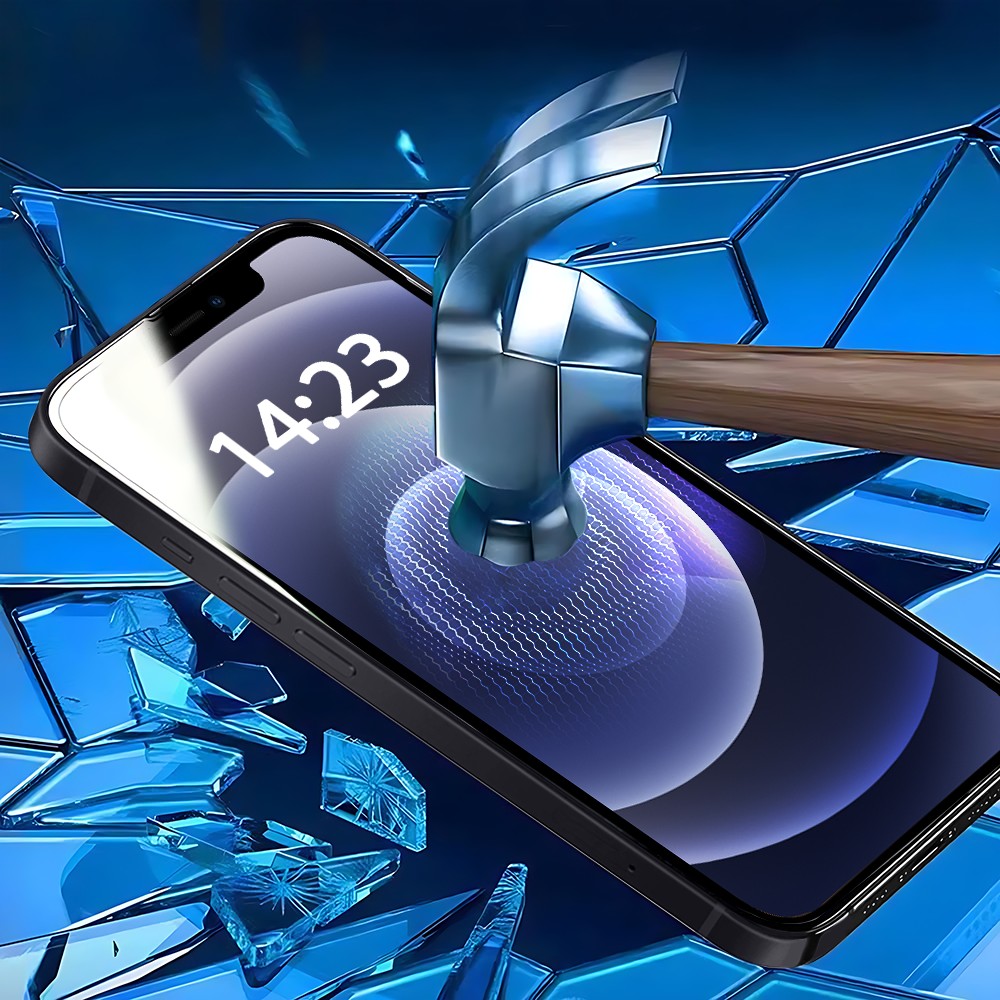 Szkło najtrwalsze kompozytowe z powłoką ceramiczną na cały ekran 5D z ramką do iPhone 12 Mini