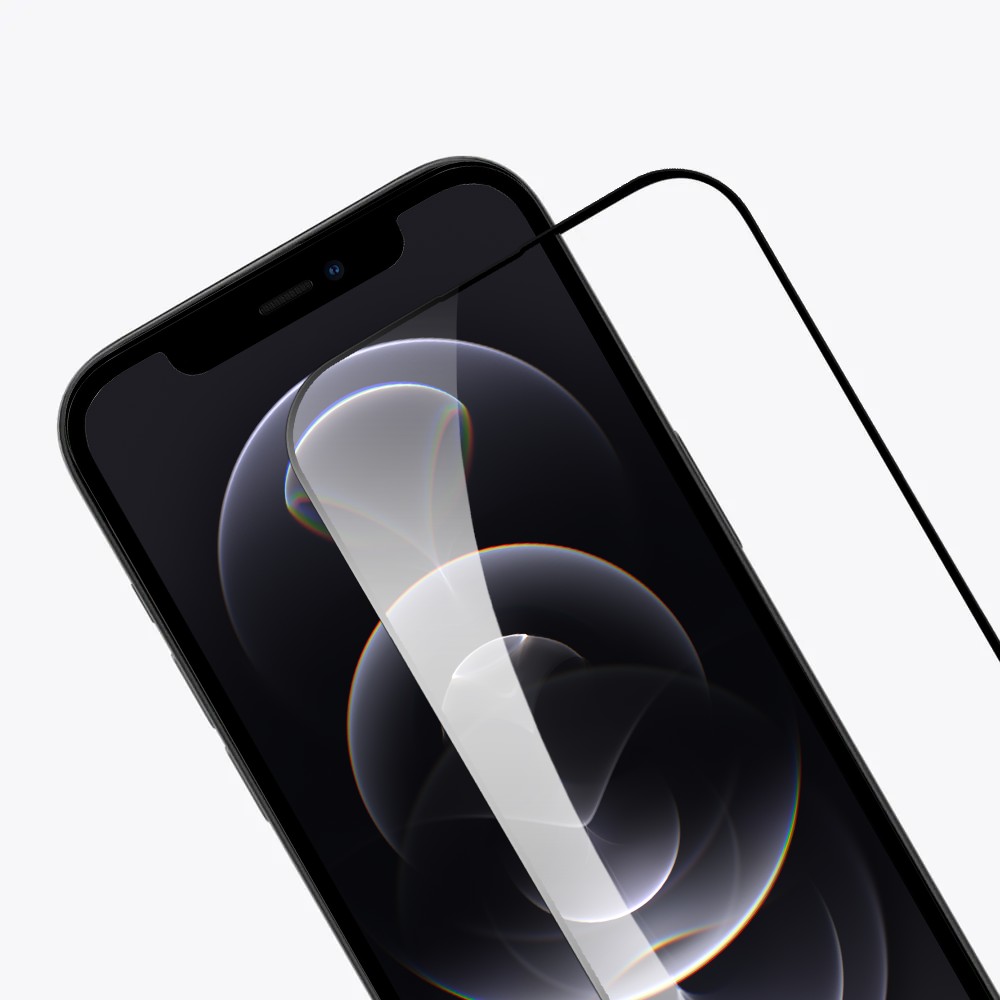 Szkło najtrwalsze kompozytowe z powłoką ceramiczną na cały ekran 5D z ramką do iPhone 12/12 Pro