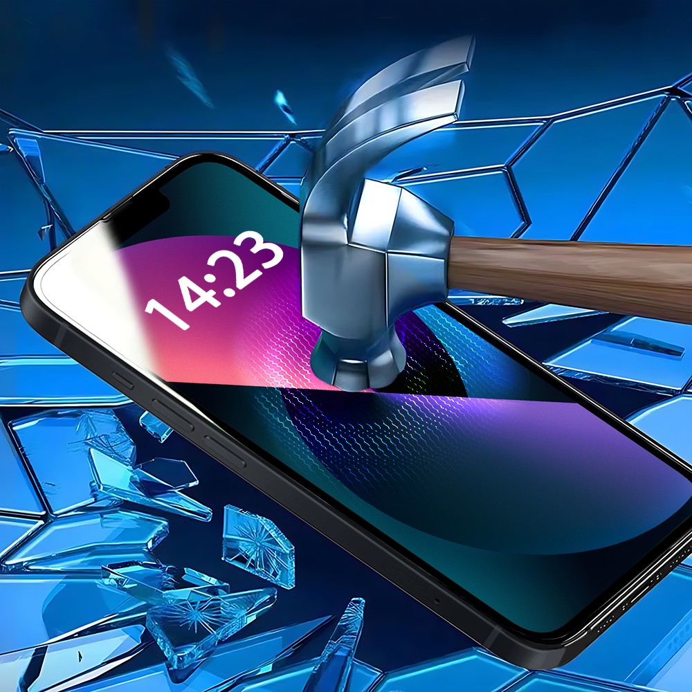 Szkło najtrwalsze kompozytowe z powłoką ceramiczną na cały ekran 5D z ramką do iPhone 13