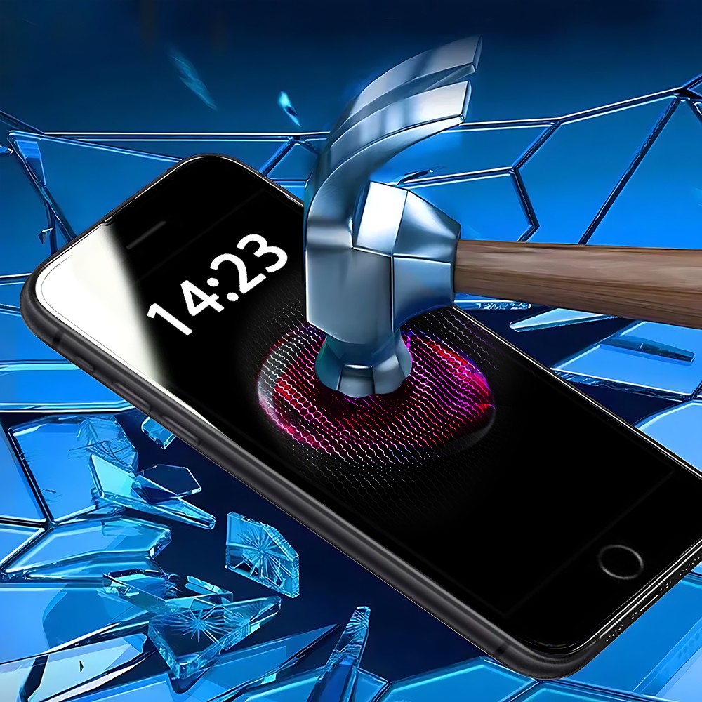 Szkło najtrwalsze kompozytowe z powłoką ceramiczną na cały ekran 5D z ramką do iPhone 7Plus/8Plus