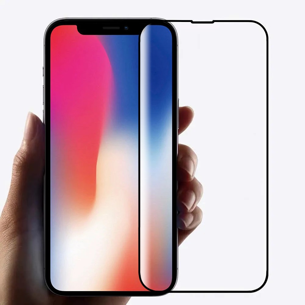 Szkło najtrwalsze kompozytowe z powłoką ceramiczną na cały ekran 5D z ramką do iPhone X/XS