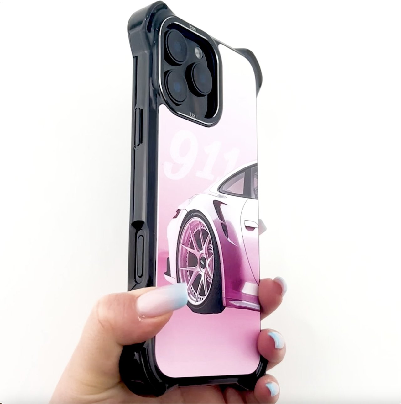 Etui do iPhone 16, Ibizu DropGuard Ultra z MagSafe, TechDrive, 911 różowe