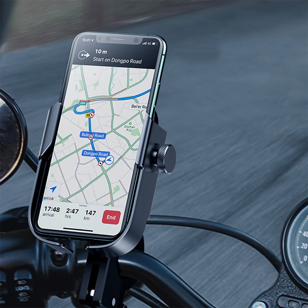 Uchwyt rowerowy do iPhone 11-15 Pro/Pro Max/Mini/Plus mocny, skręcany