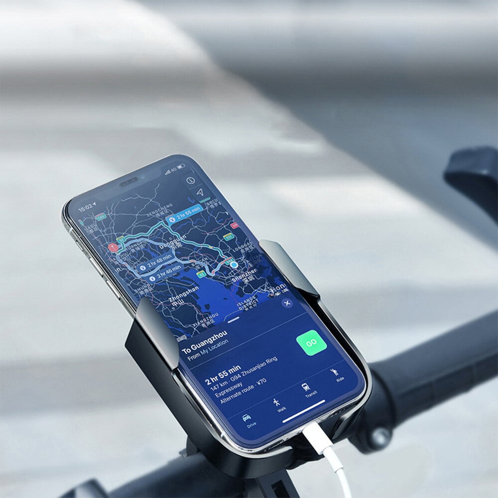 Uchwyt rowerowy do iPhone 11-15 Pro/Pro Max/Mini/Plus mocny, skręcany