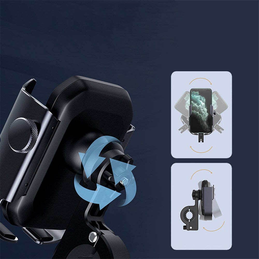 Uchwyt rowerowy do iPhone 11-15 Pro/Pro Max/Mini/Plus mocny, skręcany