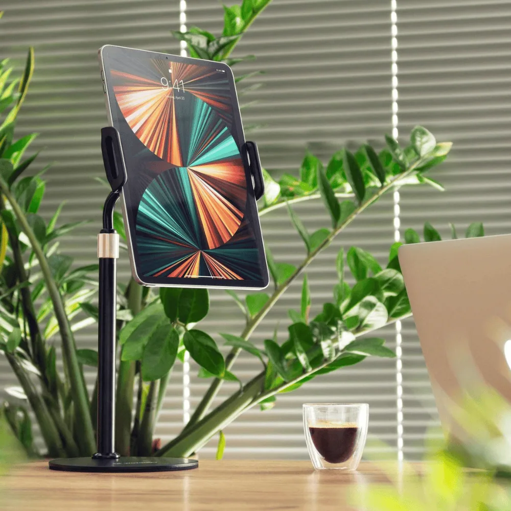 Uchwyt/stojak na telefon, tablet, czarny