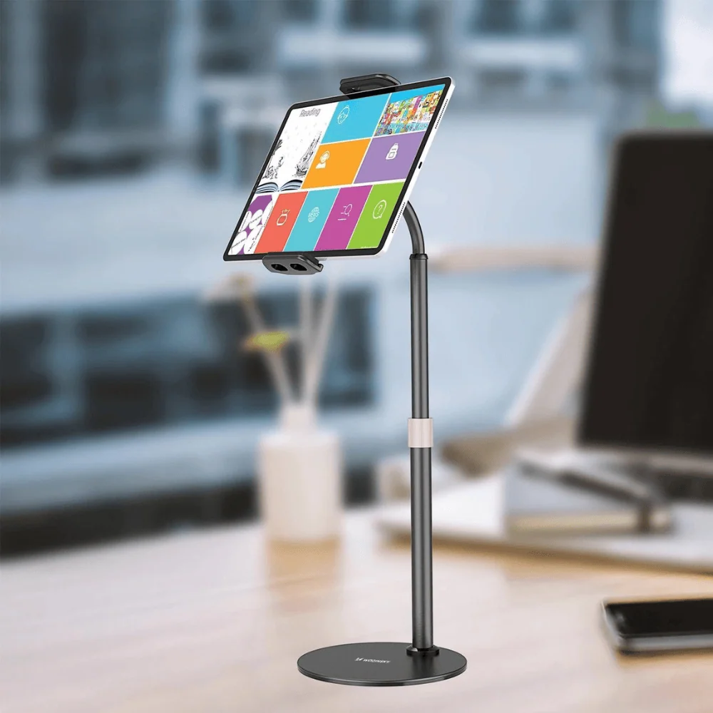 Uchwyt/stojak na telefon, tablet, czarny