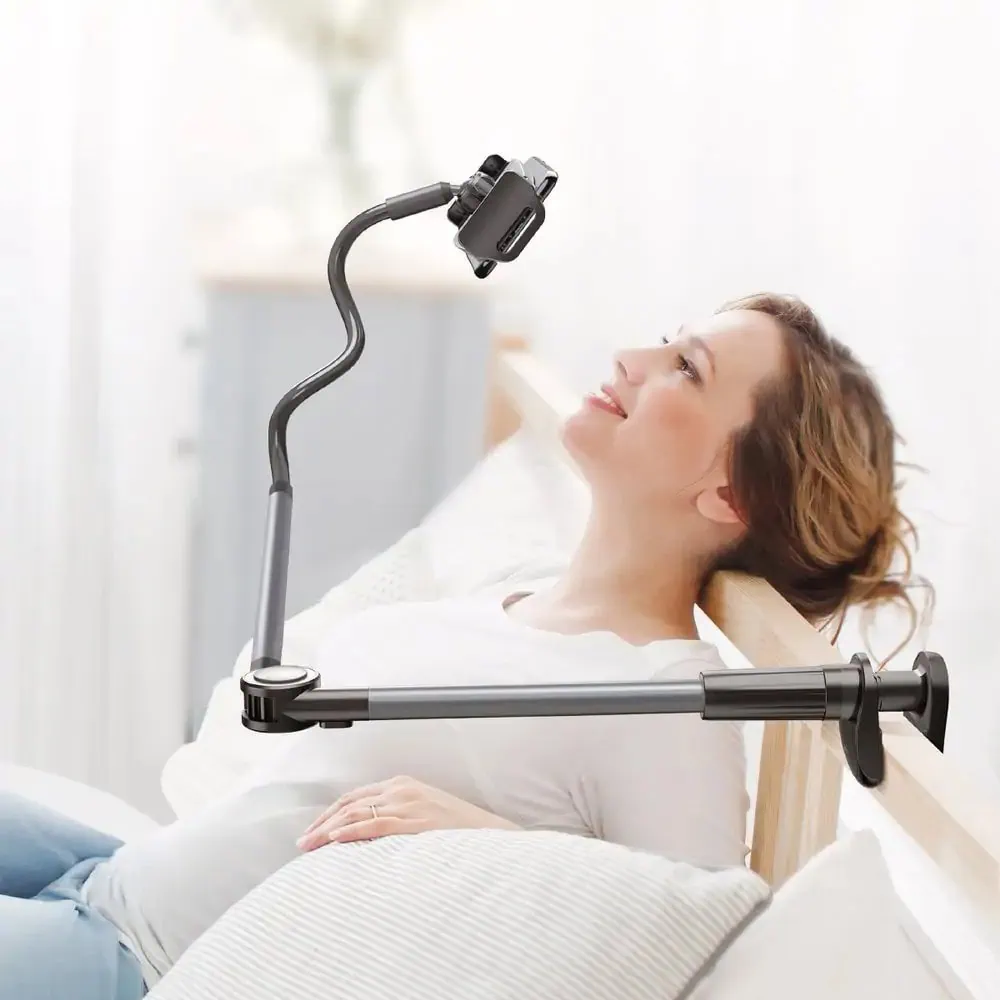 Uniwersalna podstawka, uchwyt stojak na telefon, tablet szara