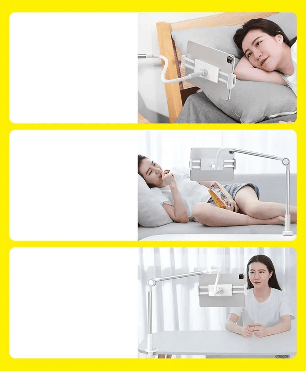 Uniwersalna podstawka, uchwyt stojak na telefon, tablet szara