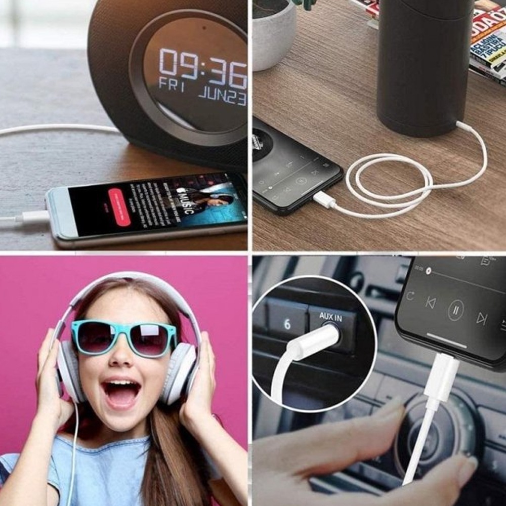 Kabel audio AUX adapter lightning do audio jack 3,5mm