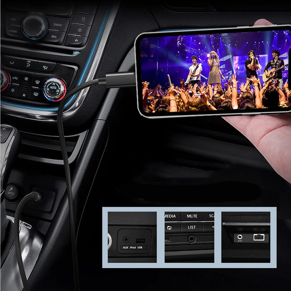 Kabel audio AUX adapter lightning do audio jack 3,5mm