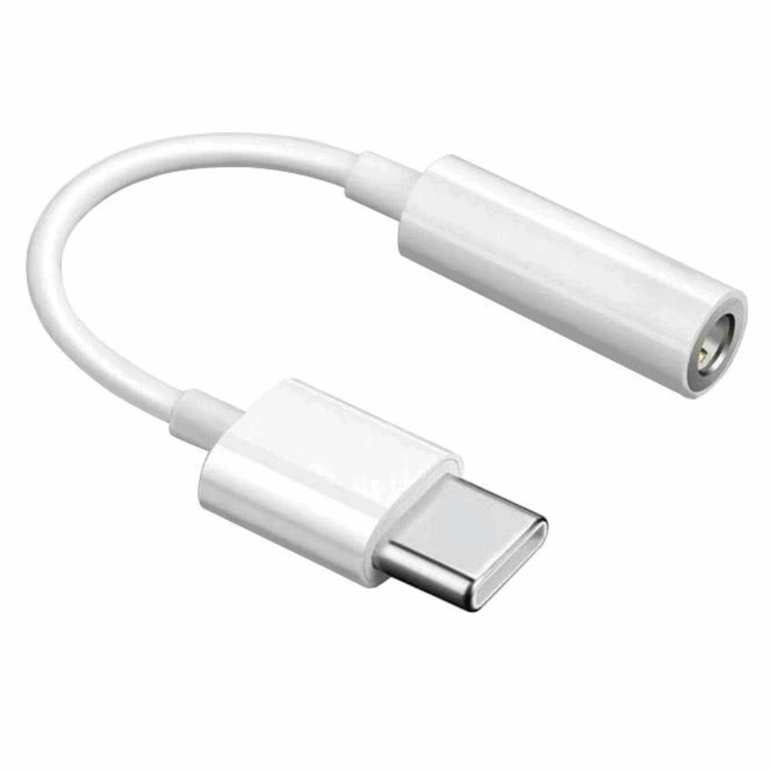 Adapter Przejściówka na słuchawki z USB typ C iPhone 15 (wszystkie modele) do audio jack 3.5, biała