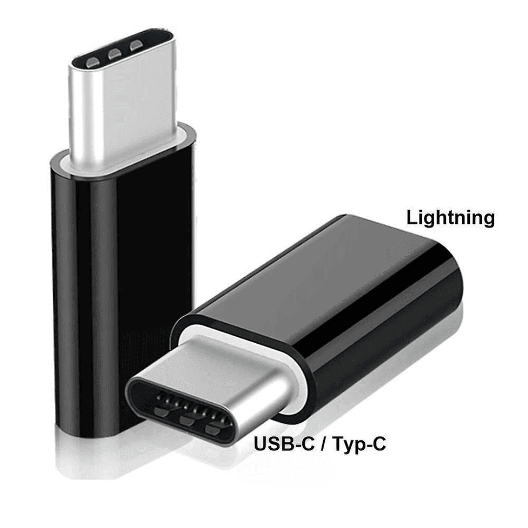 Adapter Lightning – USB typ C, czarny