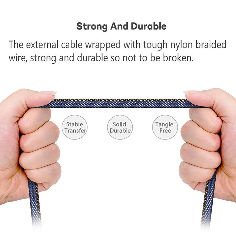 Kabel USB – Lightning, kątowy 90 stopni, 1 metr, złoty