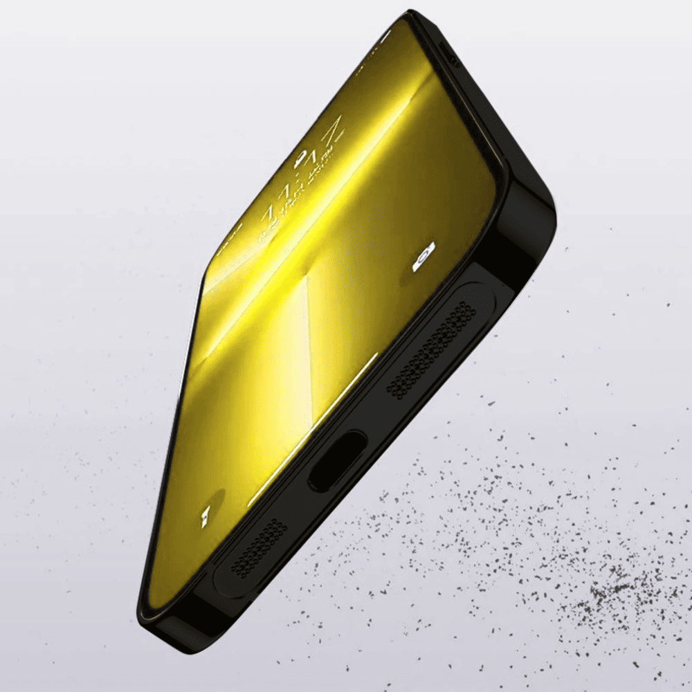 Metaliczne osłony iPhone 13 Pro Max/13 Pro/13/13 Mini na spód, przeciw pyłowi, wodzie i zarysowaniom, czarne