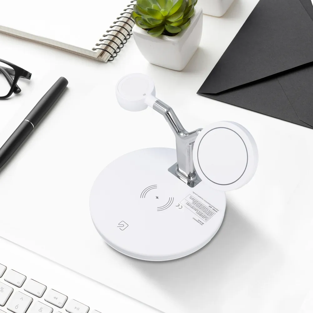 Ładowarka 3w1 bezprzewodowa, szybkie ładowanie 25W z Magsafe, do iPhone, Apple Watch, AirPods
