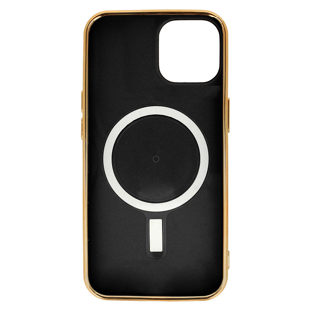 Etui do iPhone 12 Liquid Gold Magsafe, czarne