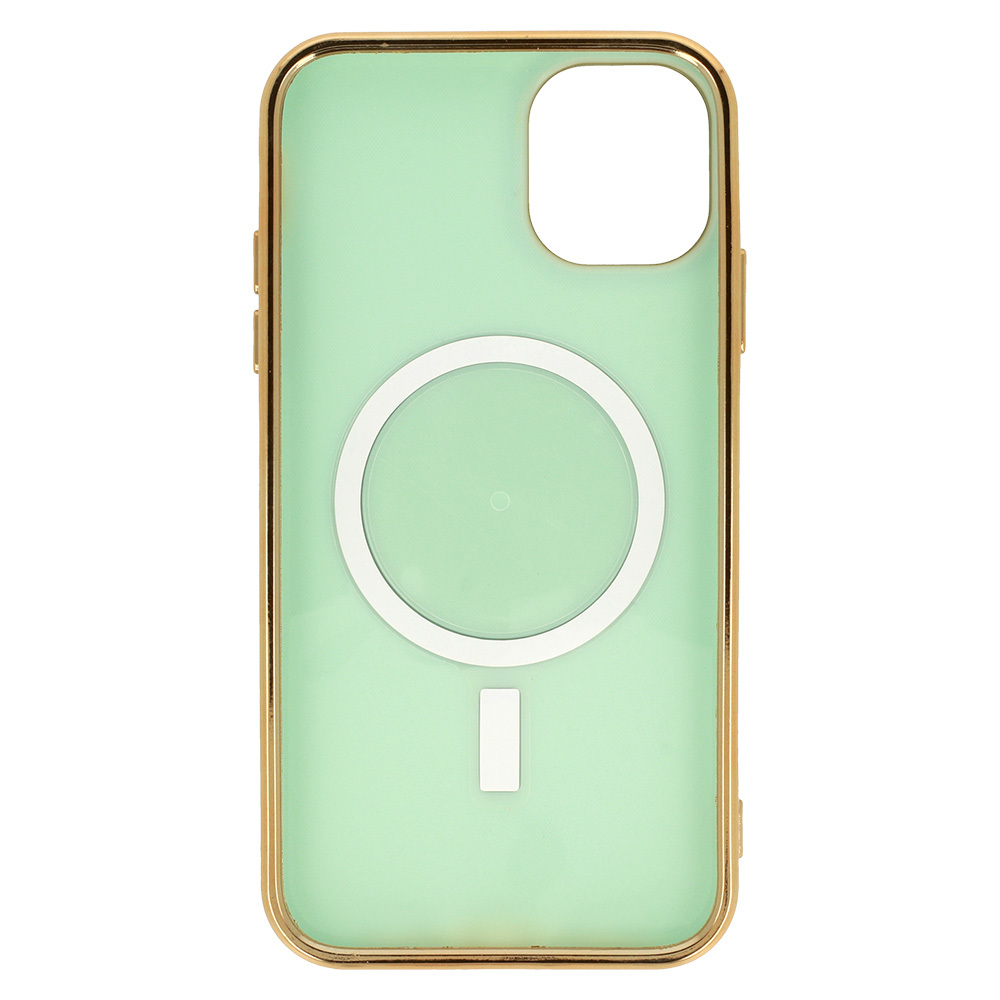 Etui do iPhone 11 Liquid Gold Magsafe, zielone