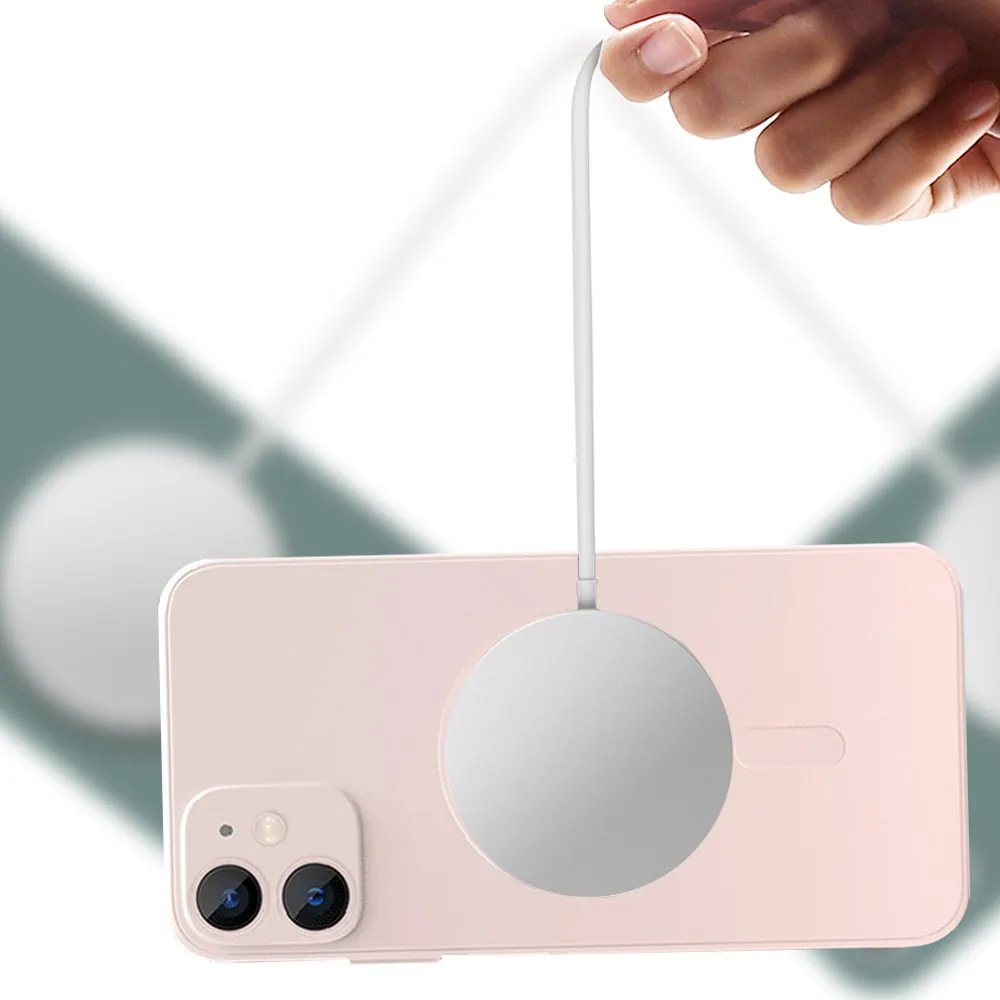 Etui do iPhone 12 silikonowe z mikrofibrą Premium Soft Touch MagSafe ochrona aparatu, pudrowy róż