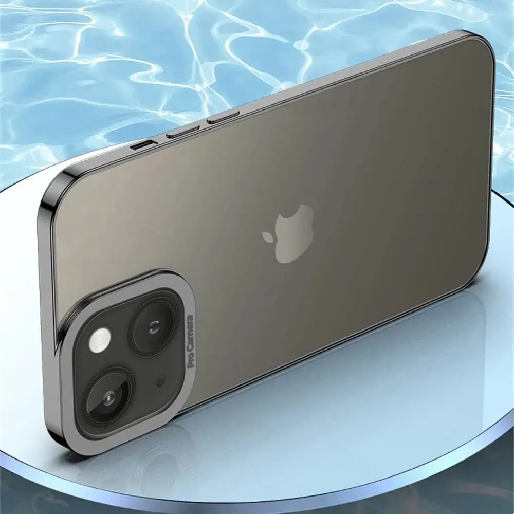 Etui do iPhone 14 Plus Camera High PRO z osłoną kamery, czarne grafitowe