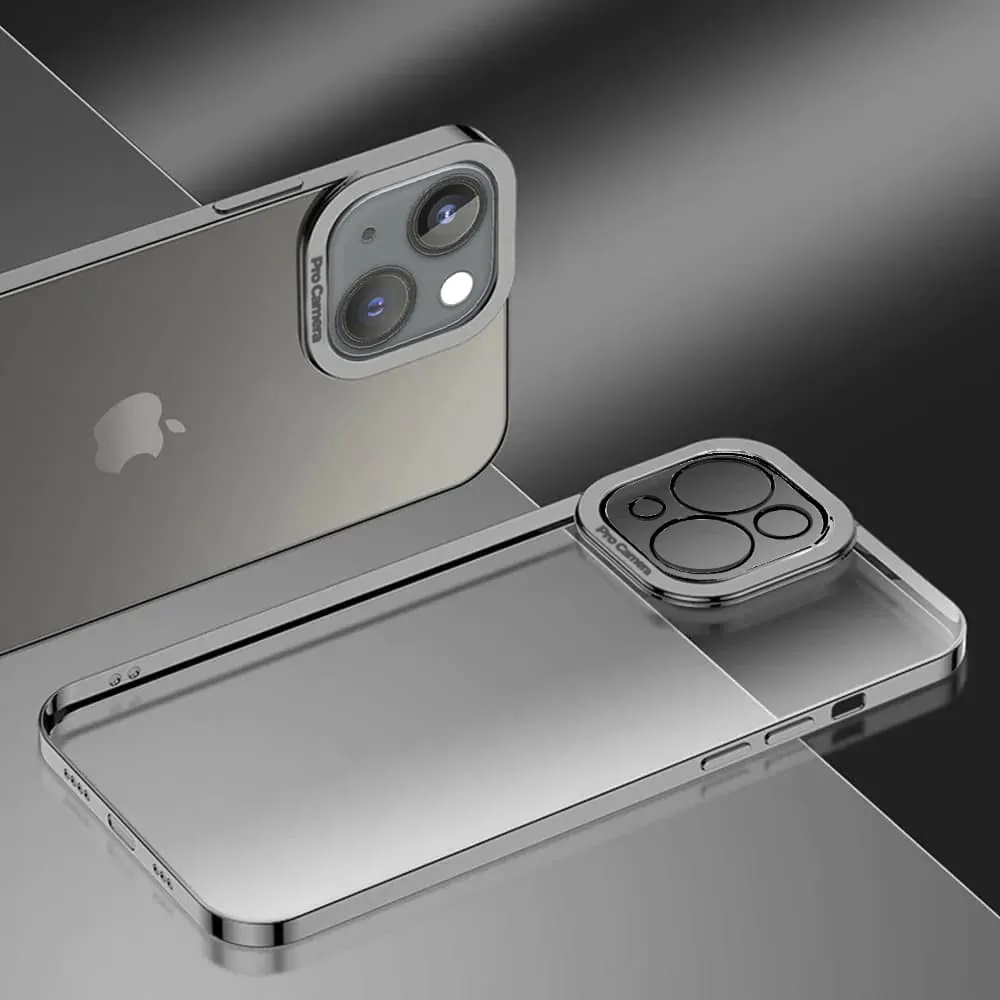 Etui do iPhone 14 Plus Camera High PRO z osłoną kamery, czarne grafitowe