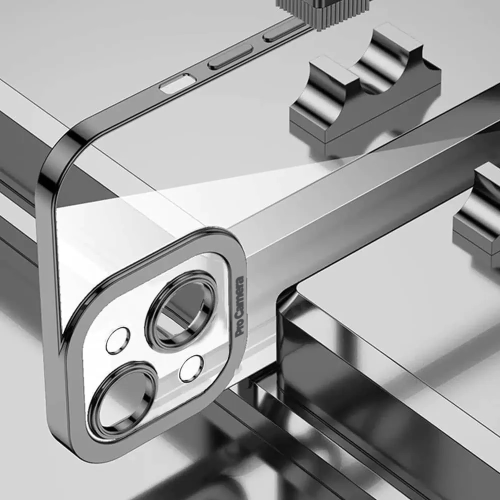 Etui do iPhone 14 Plus Camera High PRO z osłoną kamery, czarne grafitowe