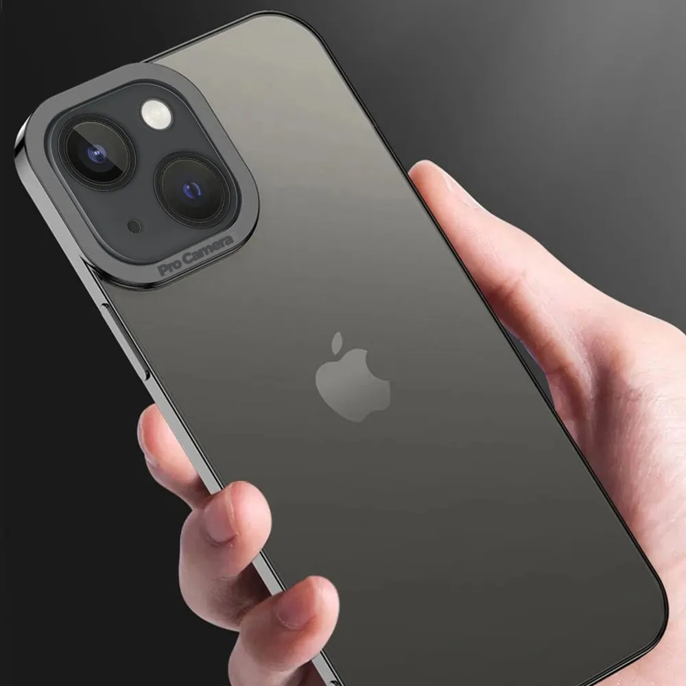 Etui do iPhone 14 Plus Camera High PRO z osłoną kamery, czarne grafitowe