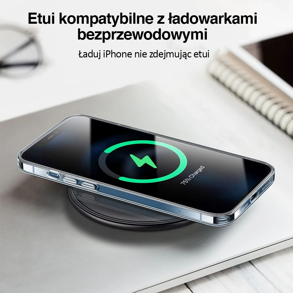 Etui do iPhone 12 Crystal Cam przeźroczyste transparentne, ochrona kamery