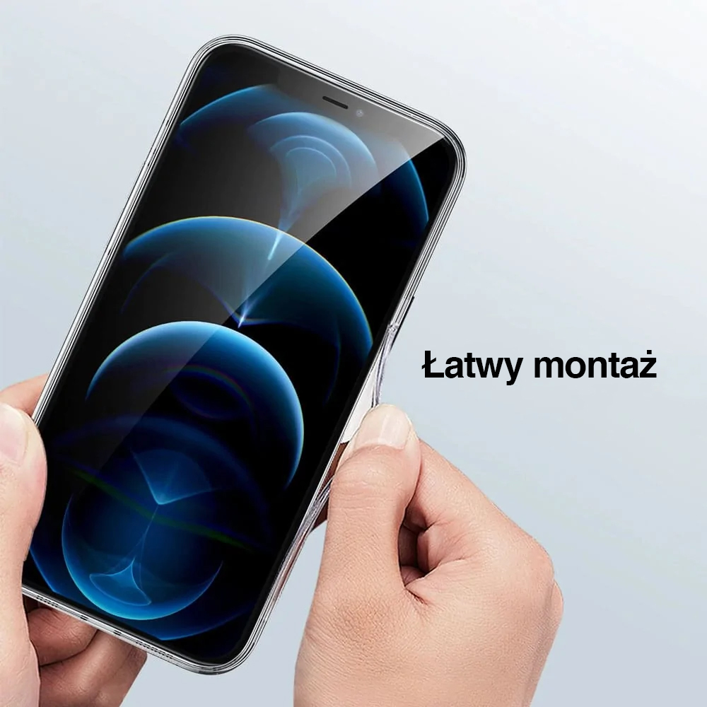 Etui do iPhone 12 Crystal Cam przeźroczyste transparentne, ochrona kamery