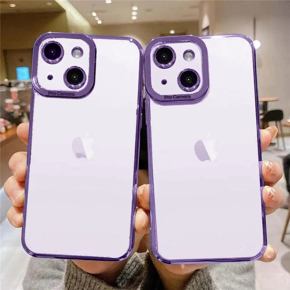 Etui do iPhone 14 Camera High PRO z osłoną kamery, fioletowe