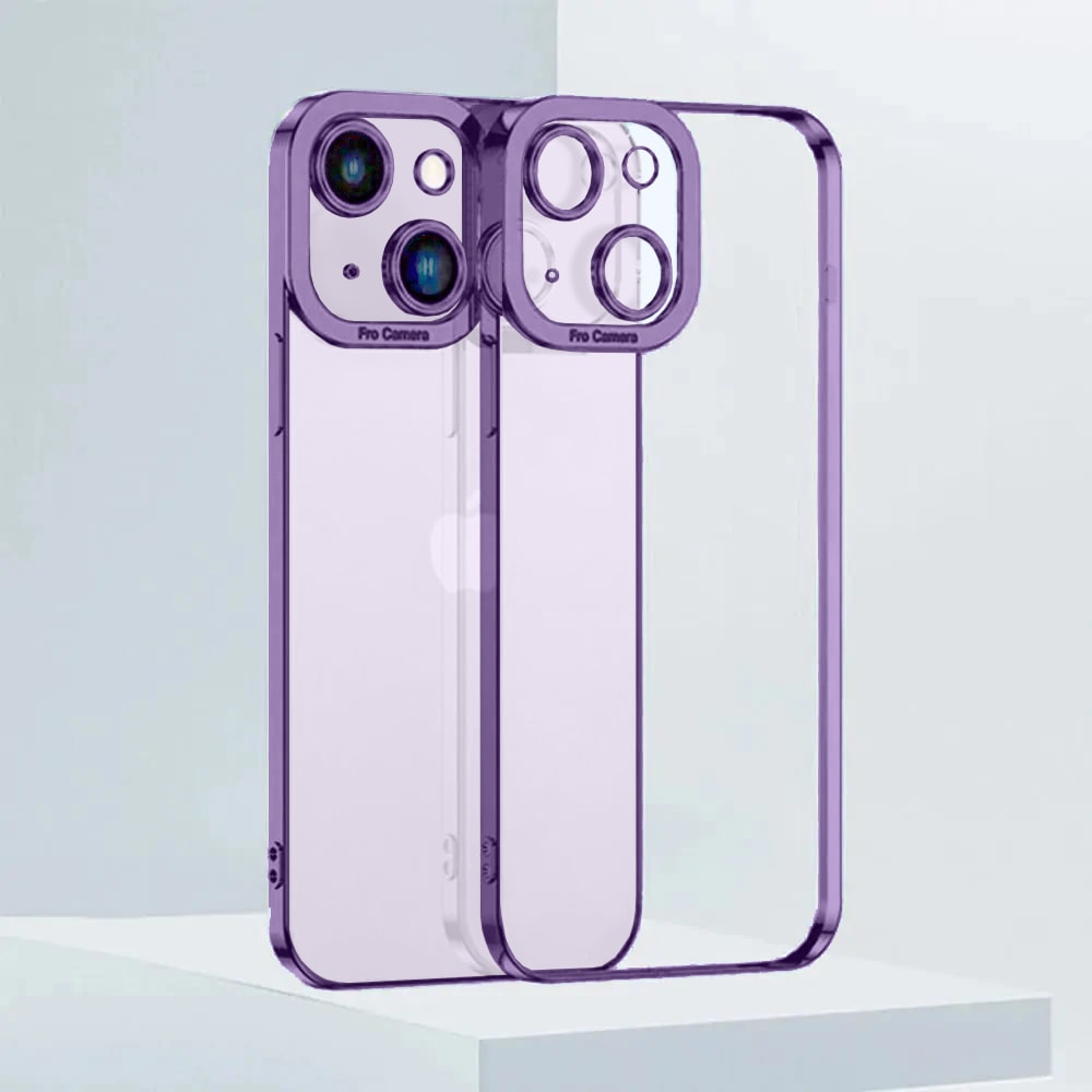 Etui do iPhone 14 Plus Camera High PRO z osłoną kamery, fioletowe