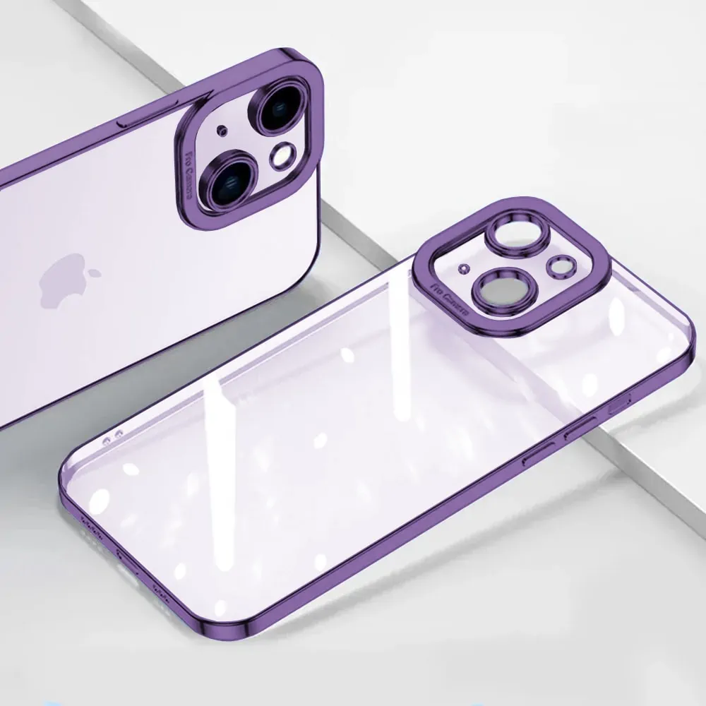 Etui do iPhone 14 Plus Camera High PRO z osłoną kamery, fioletowe