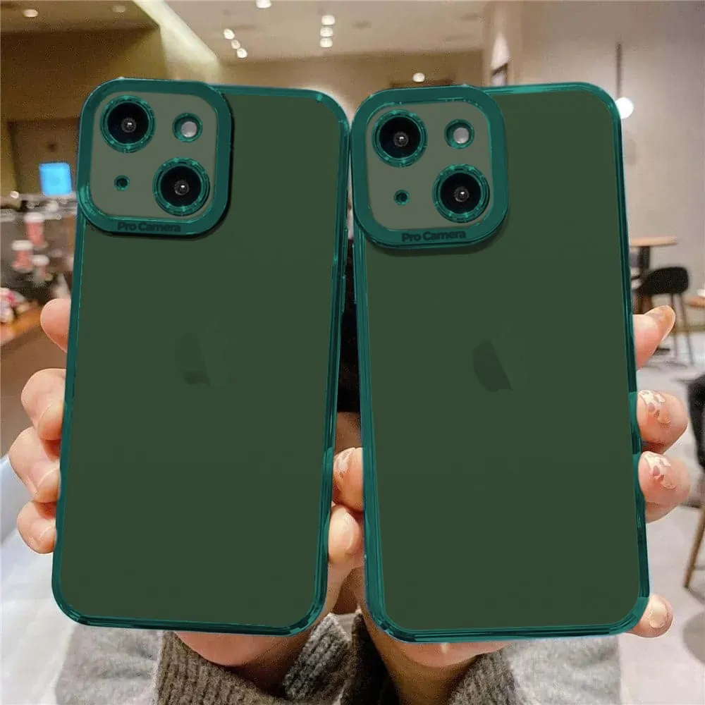 Etui do iPhone 13 Camera High PRO z osłoną kamery, zielone alpejska zieleń