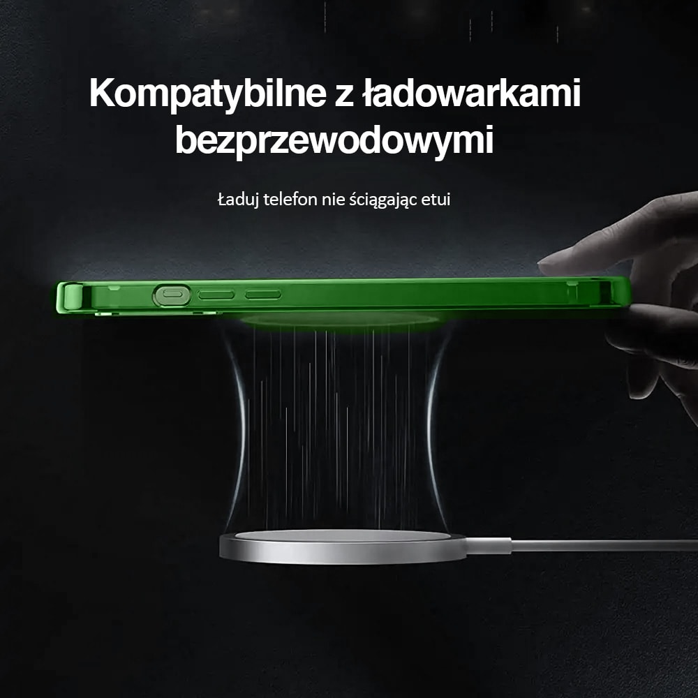 Etui do iPhone 14 Pro Max Premium Protect Full Cover z osłoną kamery i obiektywów 9H, zielony (OUTLET)