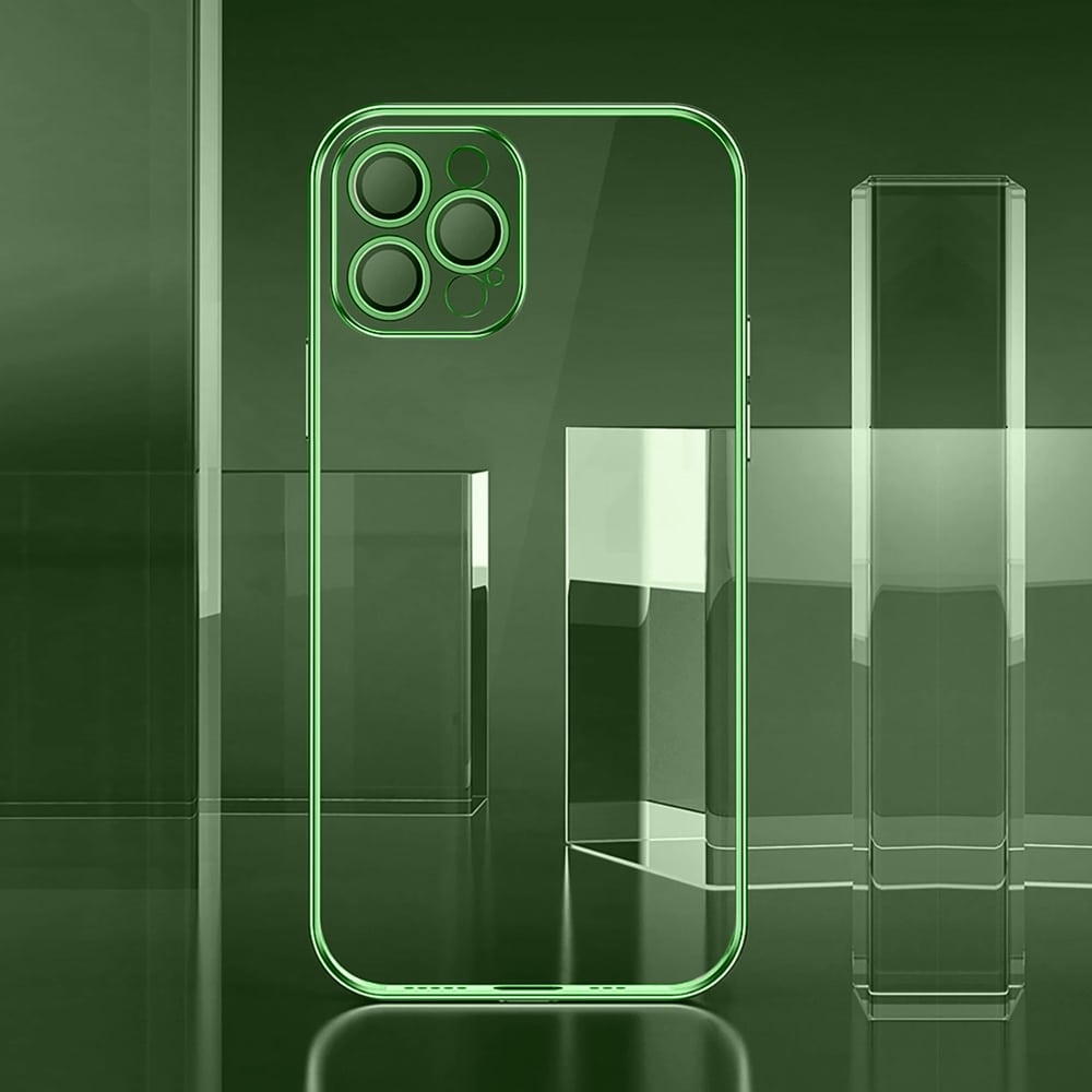 Etui do iPhone 14 Pro Max Premium Protect Full Cover z osłoną kamery i obiektywów 9H, zielony (OUTLET)