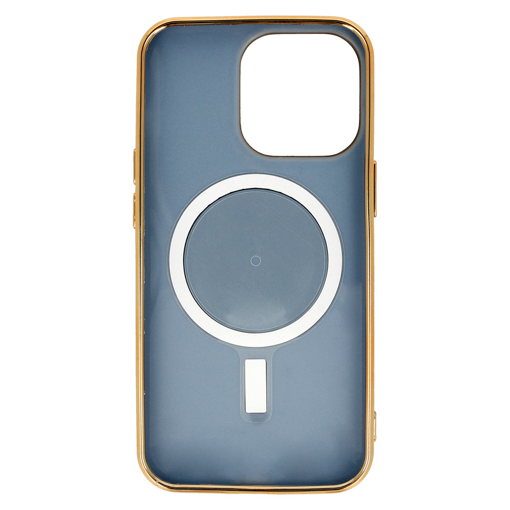 Etui do iPhone 13 Pro Liquid Gold Magsafe, niebieskie