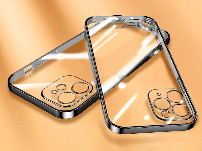 Etui do iPhone 13 Pro Max slim black z osłoną kamery, czarne grafitowe (OUTLET)