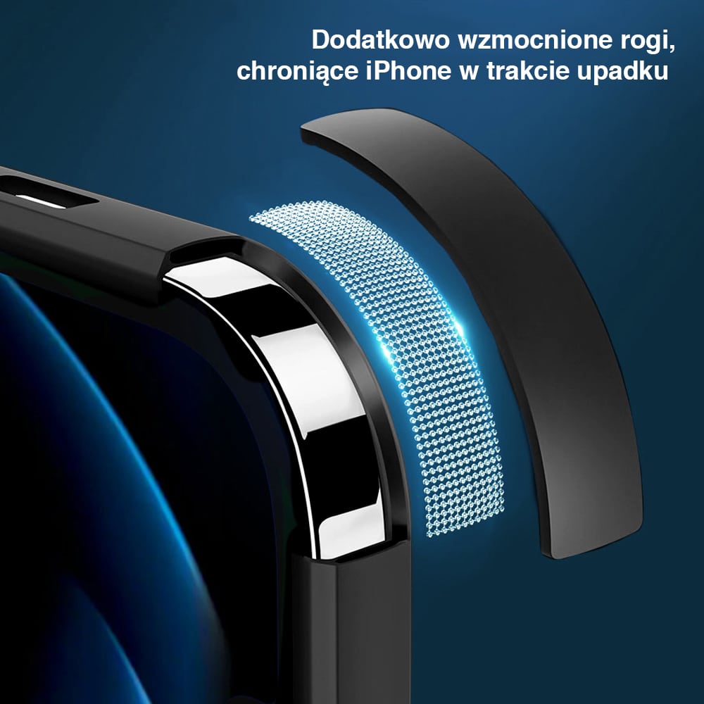 Etui do iPhone 12 silikonowe z mikrofibrą Soft Touch MagSafe ochrona aparatu, czarne