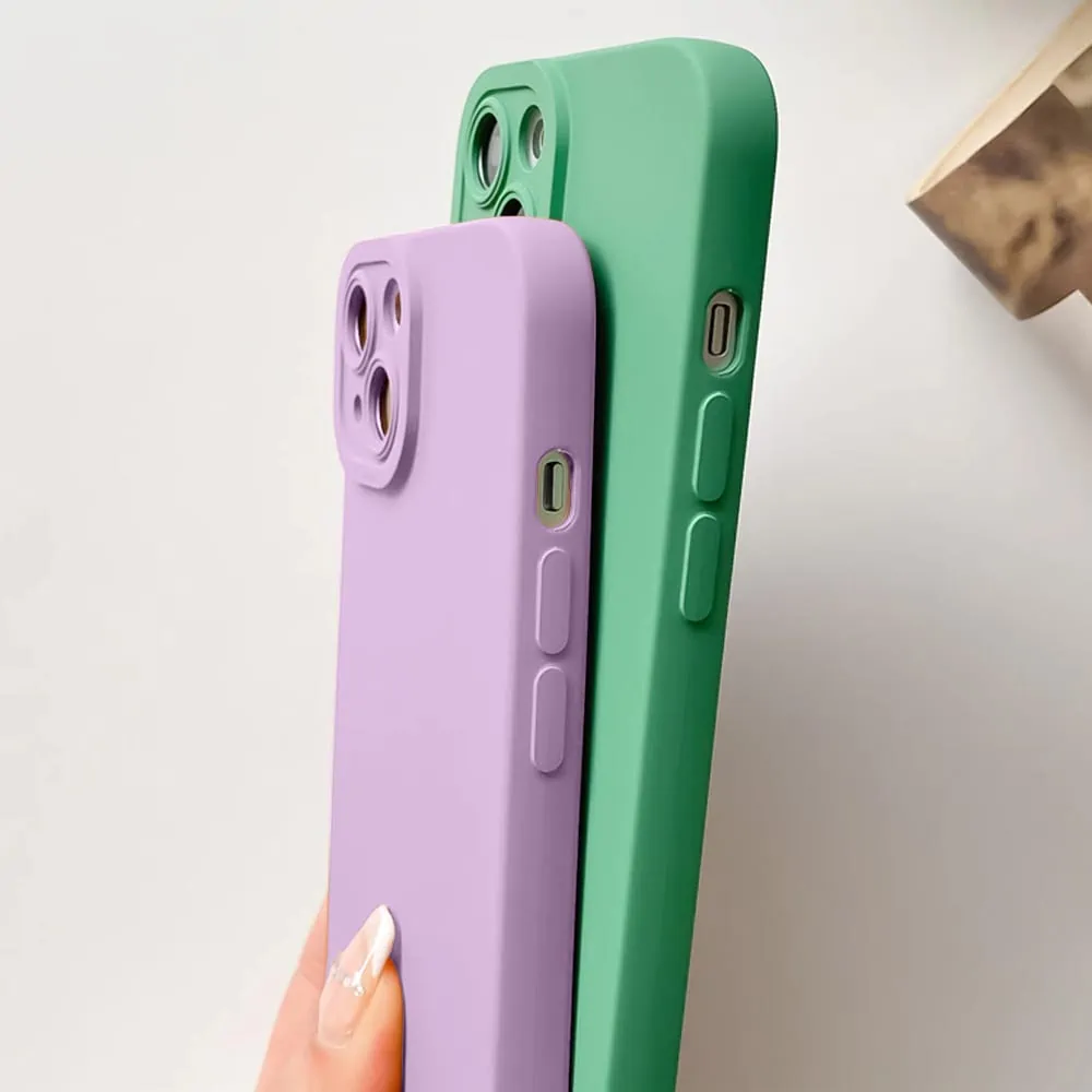 Etui do iPhone 15 Plus Camera High PRO original silikonowe, fioletowe