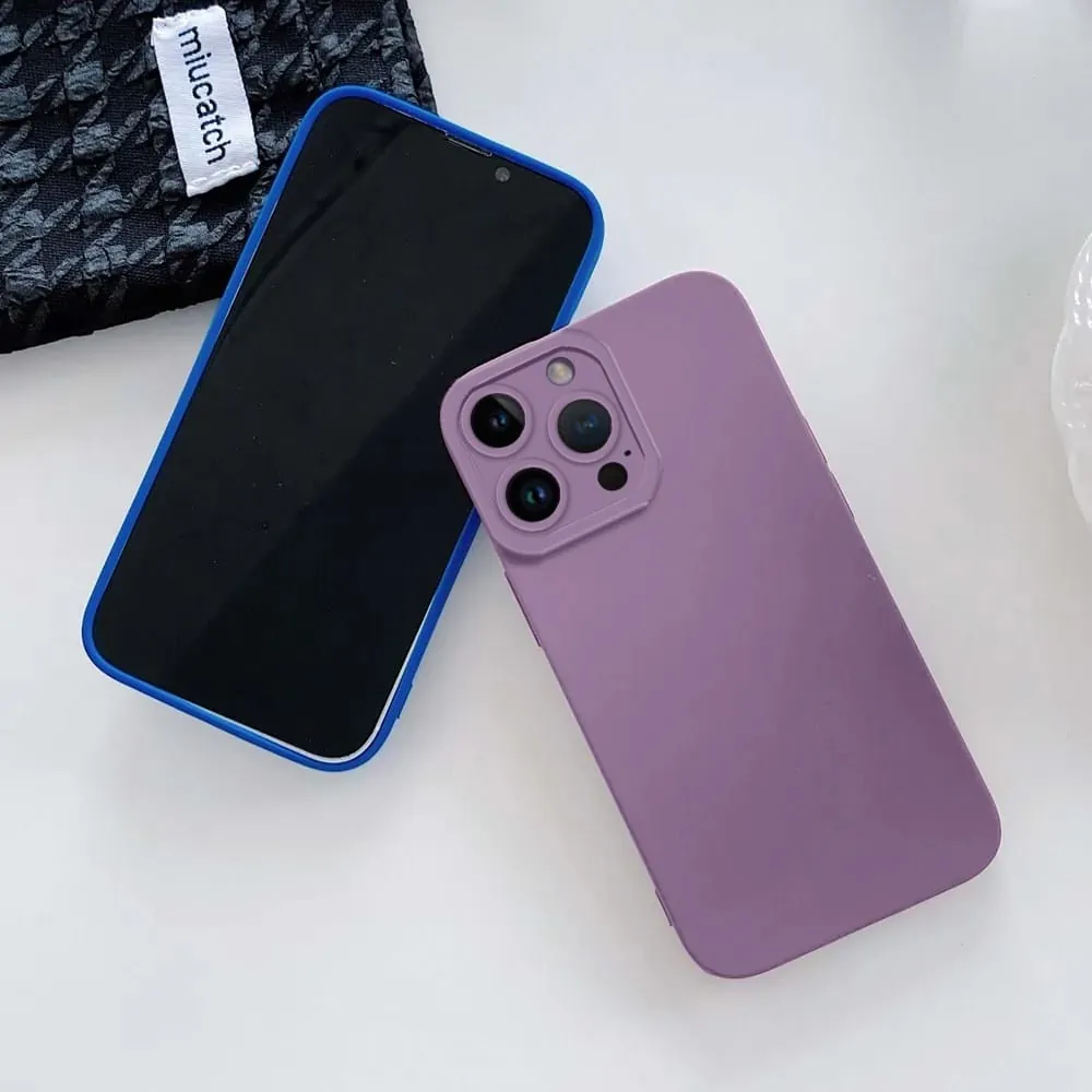 Etui do iPhone 14 Pro Camera High PRO original silikonowe, fioletowy