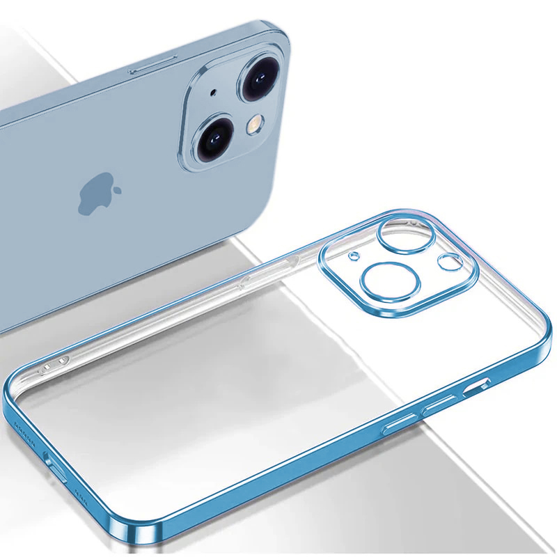 Etui do iPhone 13 Mini slim blue z osłoną kamery, głęboki niebieski