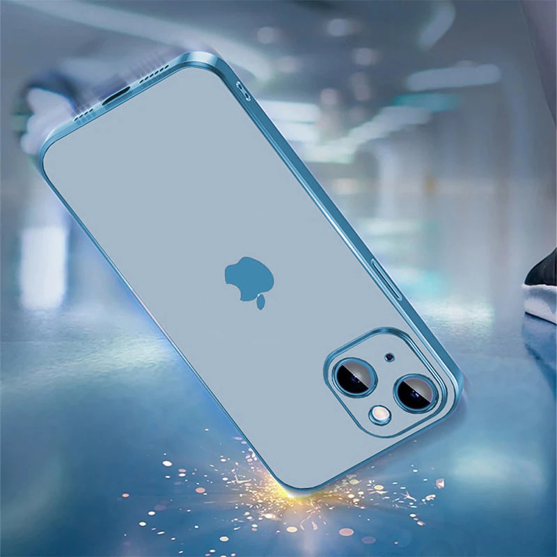 Etui do iPhone 13 Mini slim blue z osłoną kamery, głęboki niebieski