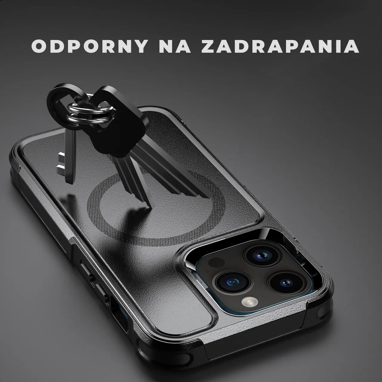 Etui do iPhone 15 Pro Max Smart Armor Pancerne z MagSafe, czarne