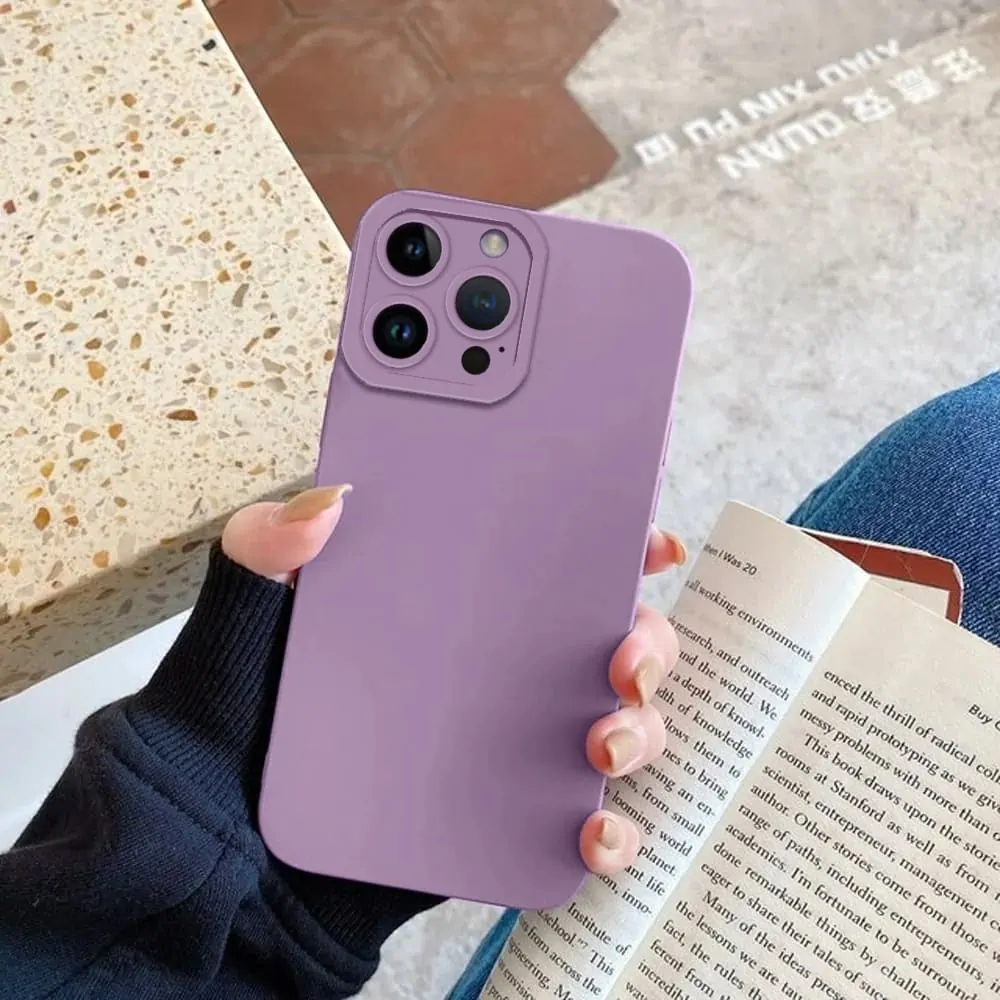 Etui do iPhone 14 Pro Camera High PRO original silikonowe, fioletowy