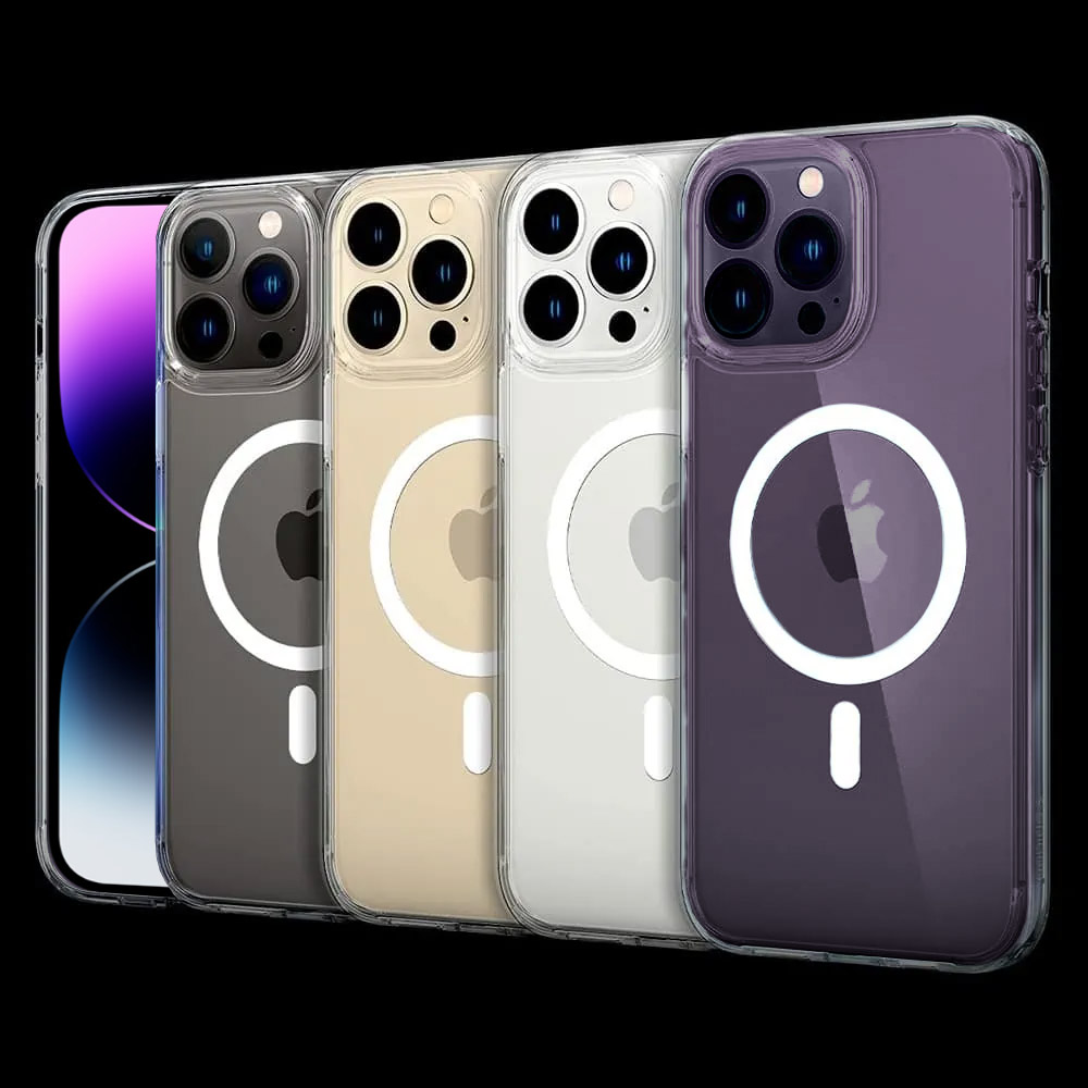 Etui do iPhone 14 Pro Max Clear Case przeźroczyste, twardy tył z MagSafe