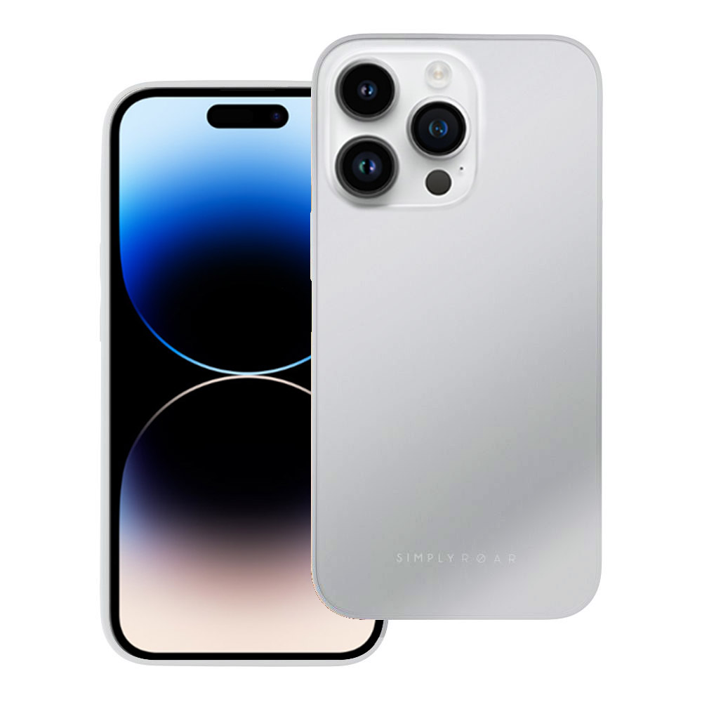 Etui do iPhone 13 Pro Max Magic Silver Matte Glass tył matowe szkło, osłona kamery, stalowe