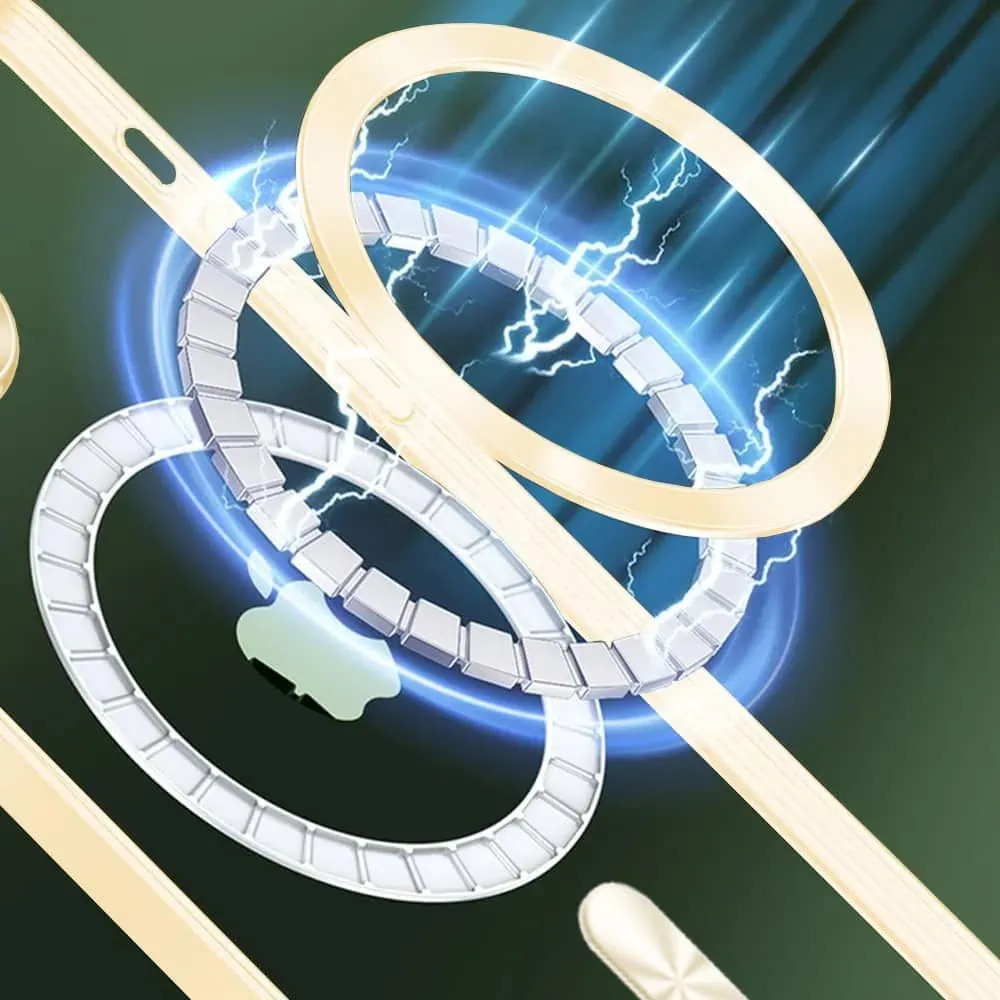 Etui do iPhone 14 Pro Magsafe Luxury przeźroczyste, złote (OUTLET)