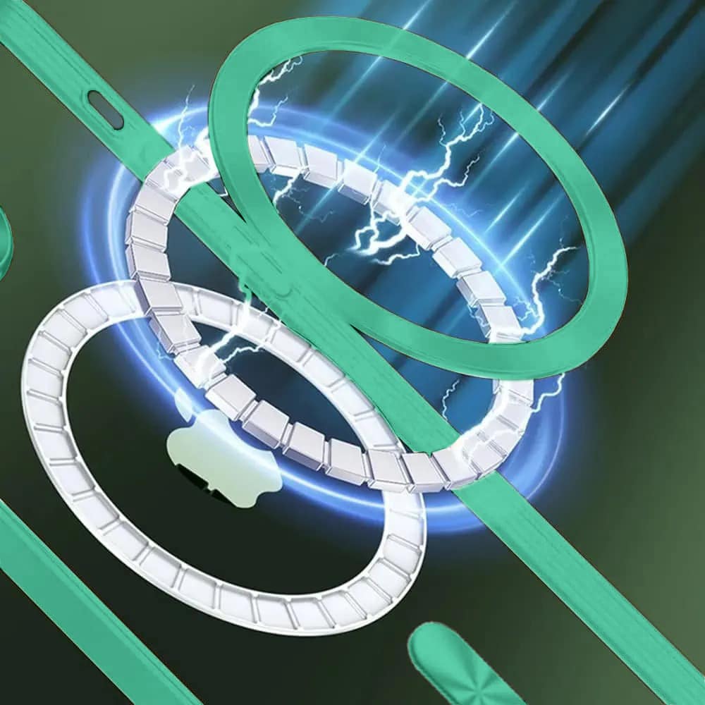 Etui do iPhone 13 Magsafe Luxury przeźroczyste, miętowe (OUTLET)