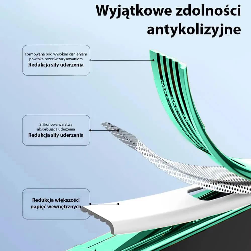 Etui do iPhone 13 Magsafe Luxury przeźroczyste, miętowe (OUTLET)